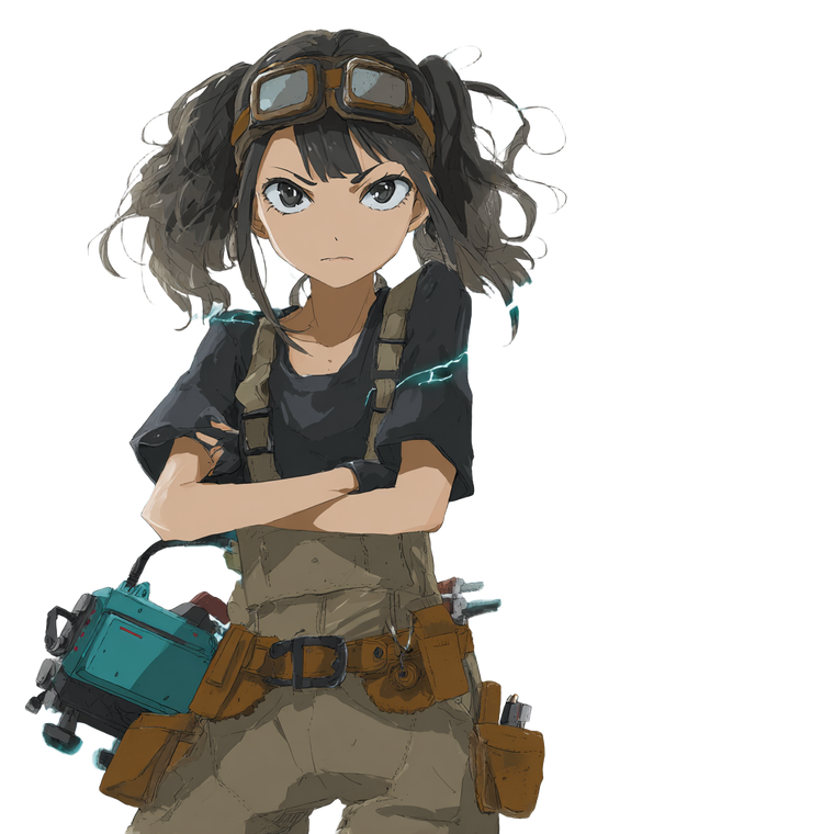 Anime Electrician Vinyl Car Decal Sticker – Waterproof & UV-Resistant 3.4133333333333336"