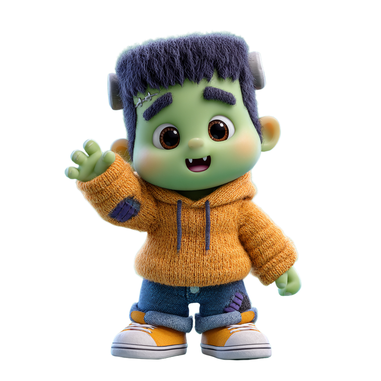 Toddler Frankenstein Vinyl Car Decal Sticker – Waterproof & UV-Resistant 6.826666666666667"