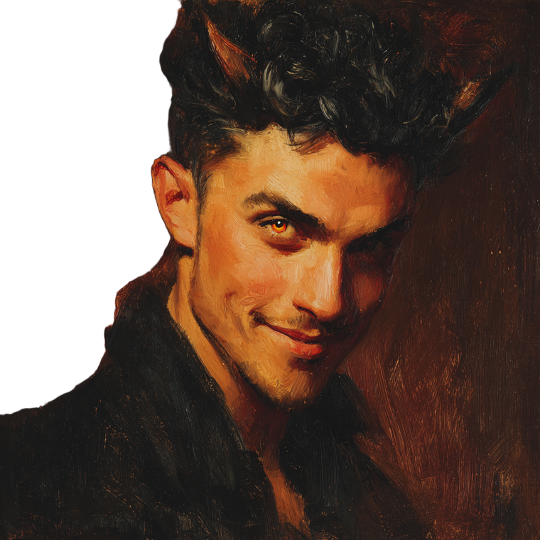 Devil Portrait V7 Vinyl Car Decal Sticker – Waterproof & UV-Resistant 3.4133333333333336"