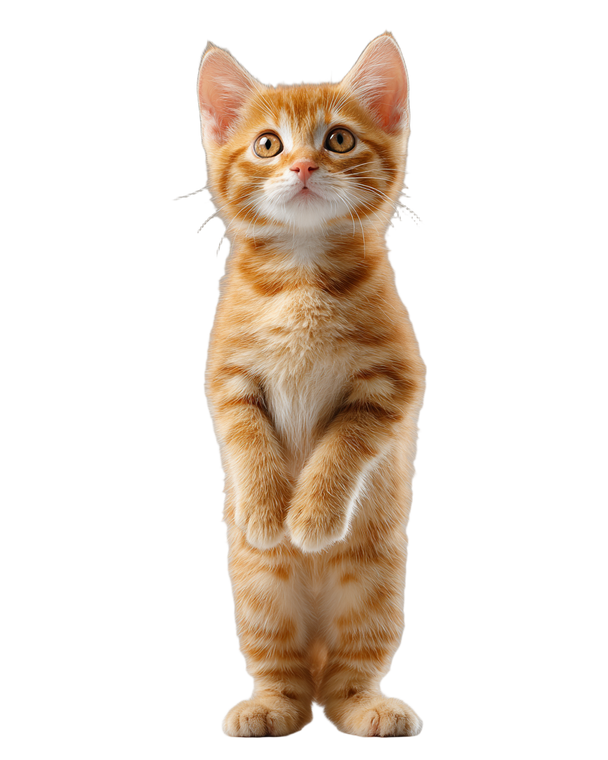 Anthropomorphic Kitten V9 Vinyl Car Decal Sticker – Waterproof & UV-Resistant 4.0"