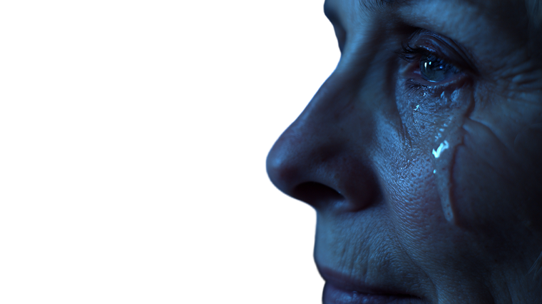 Silent Tear Vinyl Car Decal Sticker – Waterproof & UV-Resistant 2.72"