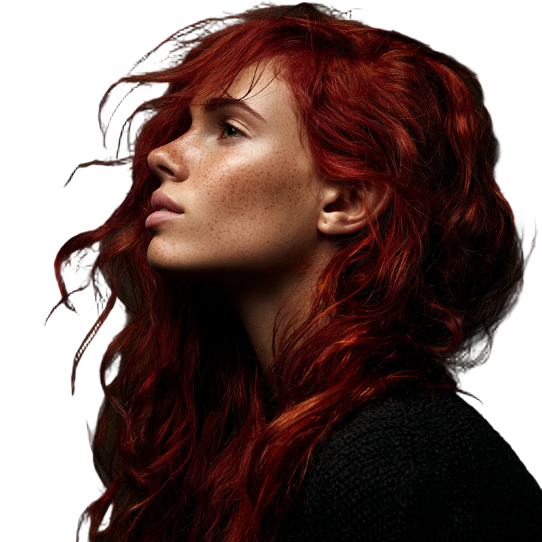 Red Hair Woman V3 Vinyl Car Decal Sticker – Waterproof & UV-Resistant 3.4133333333333336"