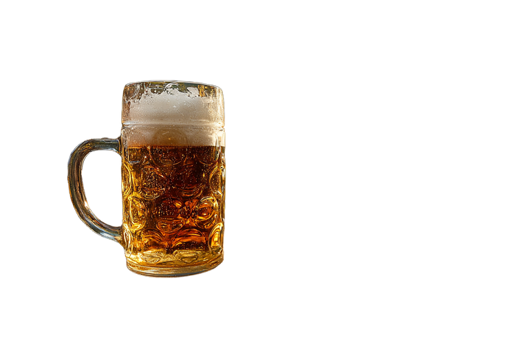 Golden Beer Mug Vinyl Car Decal Sticker – Waterproof & UV-Resistant 5.97333333333333