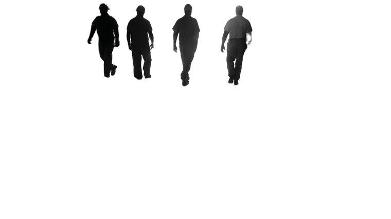 Workers In Shadows Vinyl Car Decal Sticker – Waterproof & UV-Resistant 5.4