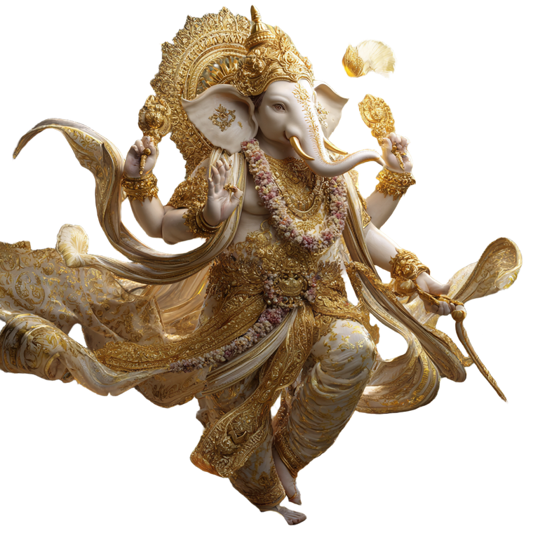 Majestic Lord Ganesha Vinyl Car Decal Sticker – Waterproof & UV-Resistant 6.826666666666667"