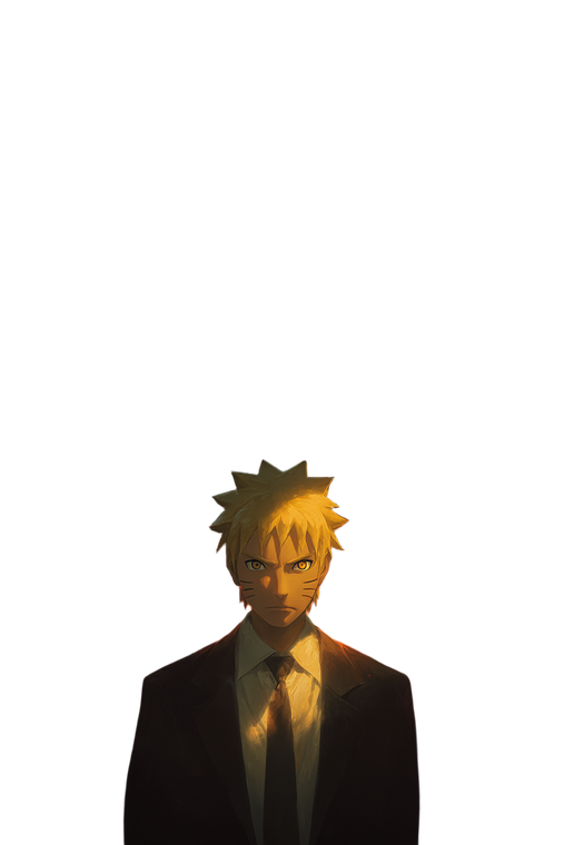 Naruto In Suit Vinyl Car Decal Sticker – Waterproof & UV-Resistant 8.96"