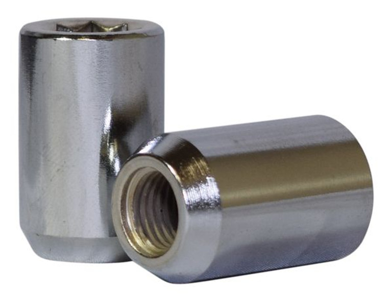 Coyote Chrome Lug Nuts | 1/2 Inch Threads | Box of 100 | Rust-Resistant Carbon Steel