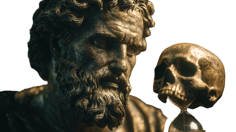 Ancient Roman Philosopher V2 Vinyl Car Decal Sticker – Waterproof & UV-Resistant 5.4