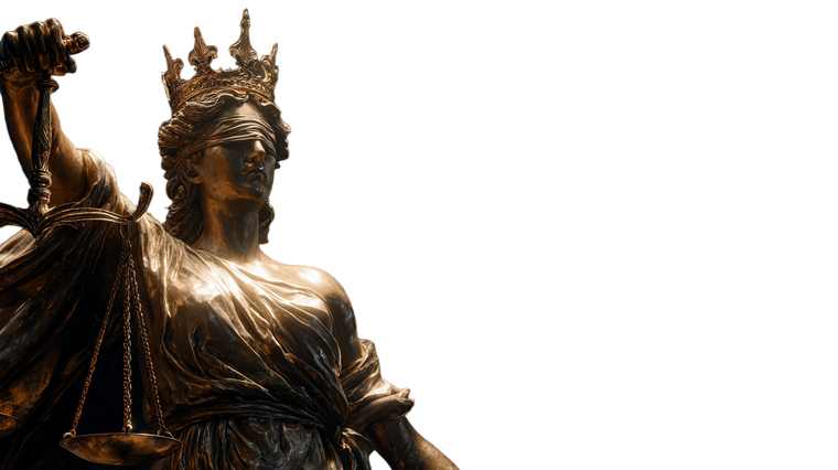 Golden Lady Justice V3 Vinyl Car Decal Sticker – Waterproof & UV-Resistant 5.4