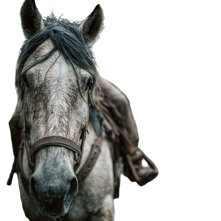 Horse On Trail Vinyl Car Decal Sticker – Waterproof & UV-Resistant 6.826666666666667"