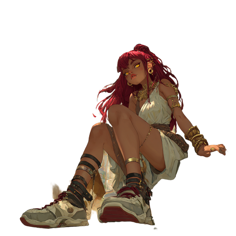 Post-Apocalyptic Goddess Vinyl Car Decal Sticker – Waterproof & UV-Resistant 3.4133333333333336"