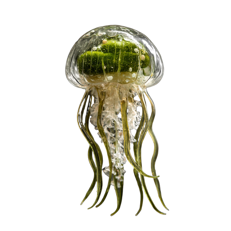 Pickle Jellyfish Vinyl Car Decal Sticker – Waterproof & UV-Resistant 3.4133333333333336"