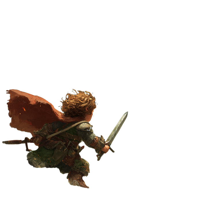 Halfling Warrior V2 Vinyl Car Decal Sticker – Waterproof & UV-Resistant 3.4133333333333336"