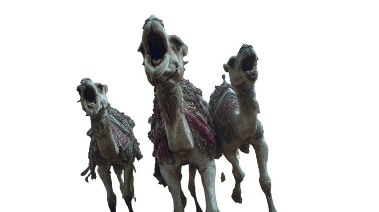 Screaming Camels Wedding Vinyl Car Decal Sticker – Waterproof & UV-Resistant 2.72"