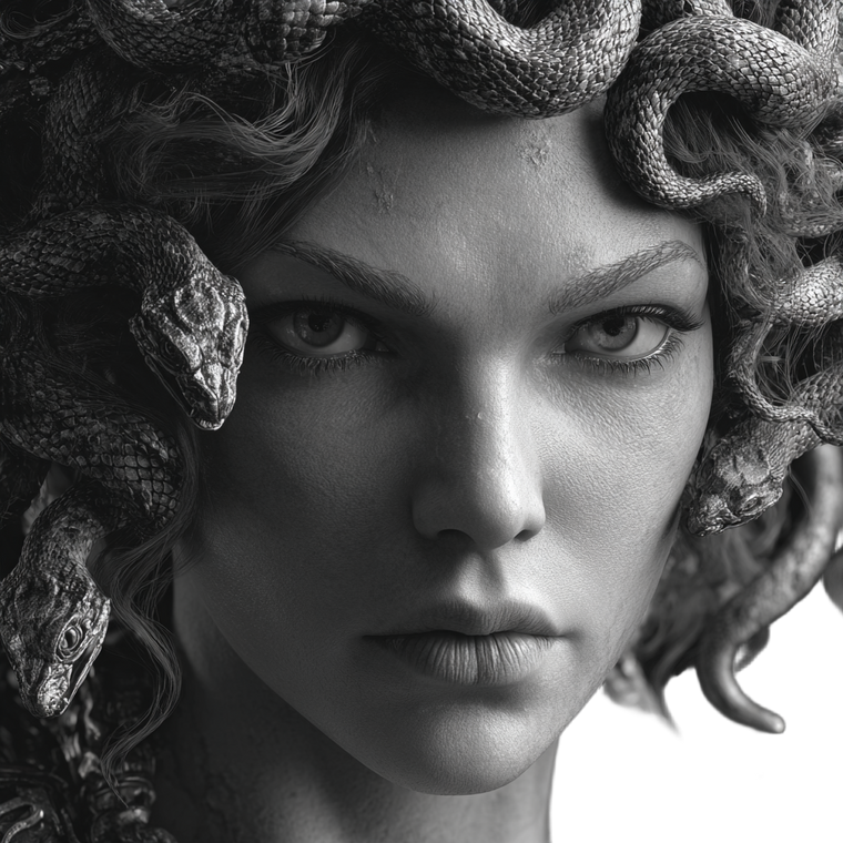 Haunting Medusa Vinyl Car Decal Sticker – Waterproof & UV-Resistant 3.4133333333333336"