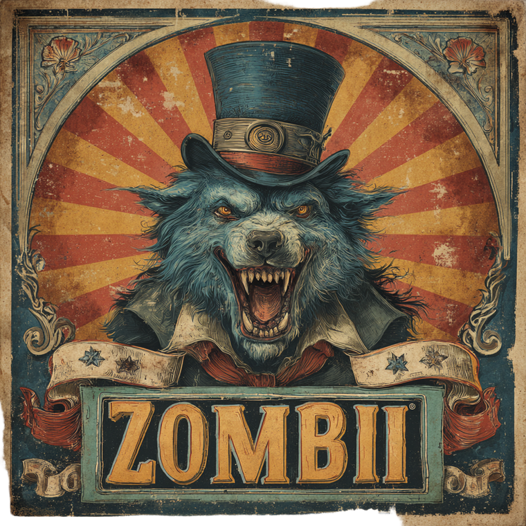 Zombii Werewolf Vinyl Car Decal Sticker – Waterproof & UV-Resistant 3.4133333333333336"