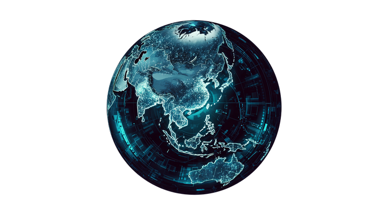 Futuristic Globe Vinyl Car Decal Sticker – Waterproof & UV-Resistant 5.4