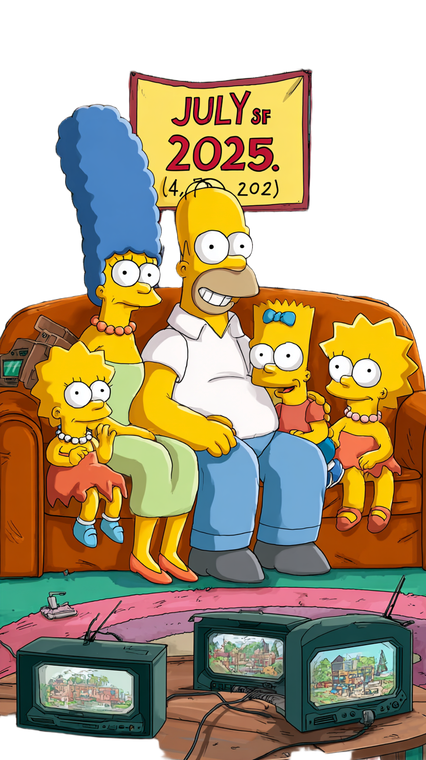 Simpsons Future Date Vinyl Car Decal Sticker – Waterproof & UV-Resistant 4.8533333333333335"