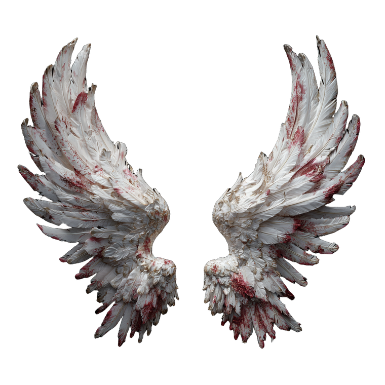 Fallen Angel Wings Vinyl Car Decal Sticker – Waterproof & UV-Resistant 6.826666666666667"