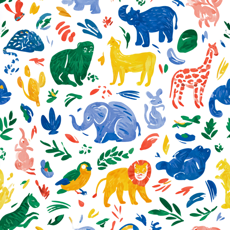 Matisse Animal Pattern Vinyl Car Decal Sticker – Waterproof & UV-Resistant 3.4133333333333336"