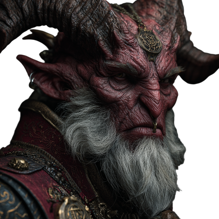 Bearded Devil V2 Vinyl Car Decal Sticker – Waterproof & UV-Resistant 3.4133333333333336"