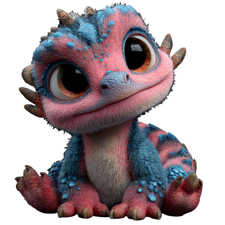 Cute Baby Dragon V10 Vinyl Car Decal Sticker – Waterproof & UV-Resistant 3.4133333333333336"