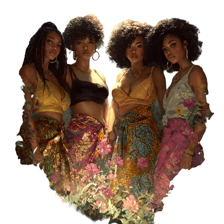 Mystical Forest Maidens Vinyl Car Decal Sticker – Waterproof & UV-Resistant 6.826666666666667"