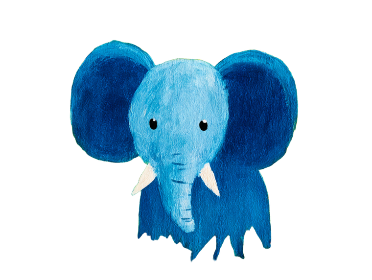 Elephant Jungle Painting Vinyl Car Decal Sticker – Waterproof & UV-Resistant 6.1866666666666665"