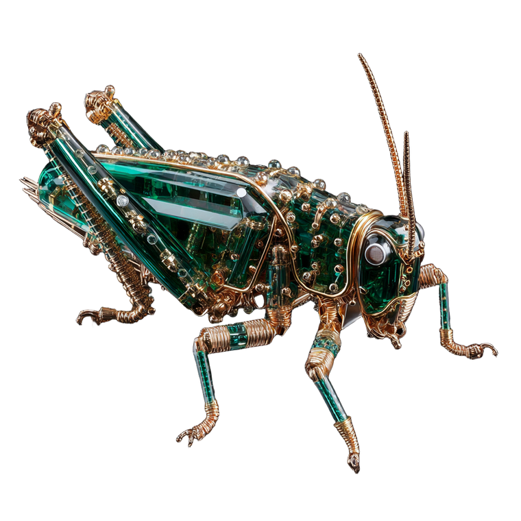 Bionic Grasshopper Vinyl Car Decal Sticker – Waterproof & UV-Resistant 3.4133333333333336"