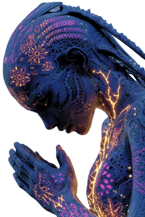 Alien Bio-Mechanical Entity Vinyl Car Decal Sticker – Waterproof & UV-Resistant 4.4