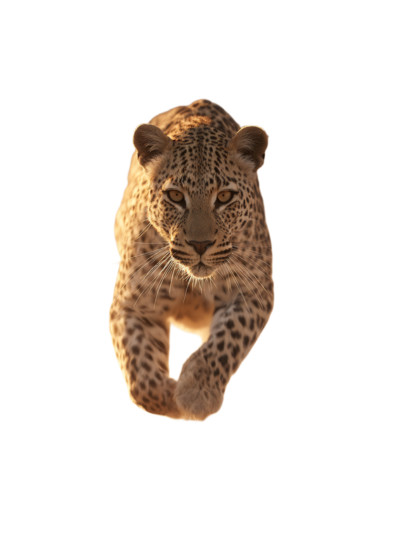 Charging Leopard Vinyl Car Decal Sticker – Waterproof & UV-Resistant 8.213333333333333"