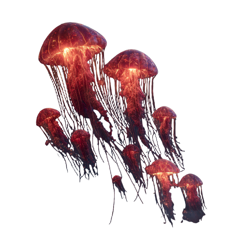 Luminous Sky Jellyfish Vinyl Car Decal Sticker – Waterproof & UV-Resistant 3.4133333333333336"