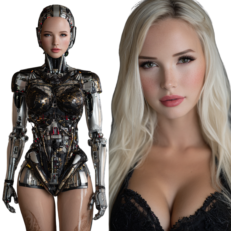 Ai Robot Girlfriend Vinyl Car Decal Sticker – Waterproof & UV-Resistant 3.4133333333333336"