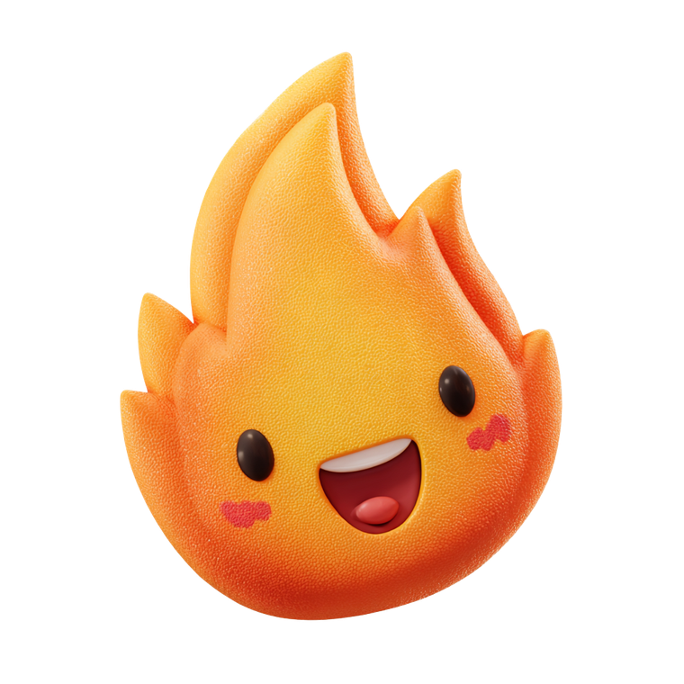 Cute Emoji Flame Vinyl Car Decal Sticker – Waterproof & UV-Resistant 3.4133333333333336"