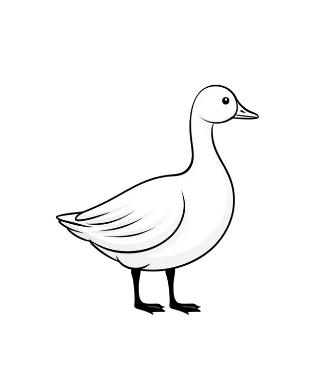 Cartoon Canadian Goose V3 Vinyl Car Decal Sticker – Waterproof & UV-Resistant 4.0"