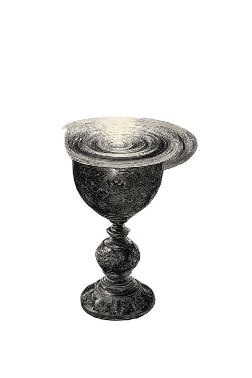Ethereal Symbolic Chalice Vinyl Car Decal Sticker – Waterproof & UV-Resistant 8.96"