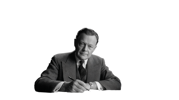 Elegant Gentleman Writing Vinyl Car Decal Sticker – Waterproof & UV-Resistant 2.72"