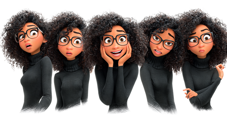 Stylish Afro Ladies Vinyl Car Decal Sticker – Waterproof & UV-Resistant 2.72"