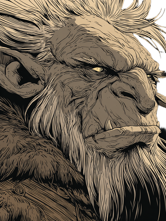 Fantasy Troll Art Vinyl Car Decal Sticker – Waterproof & UV-Resistant 4.1066666666666665"