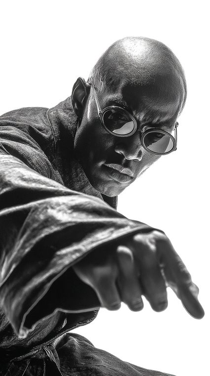 Futuristic Martial Artist V3 Vinyl Car Decal Sticker – Waterproof & UV-Resistant 9.706666666666667"