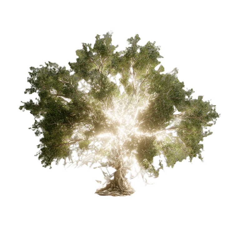 Glowing Tree Transformation Vinyl Car Decal Sticker – Waterproof & UV-Resistant 3.4133333333333336"