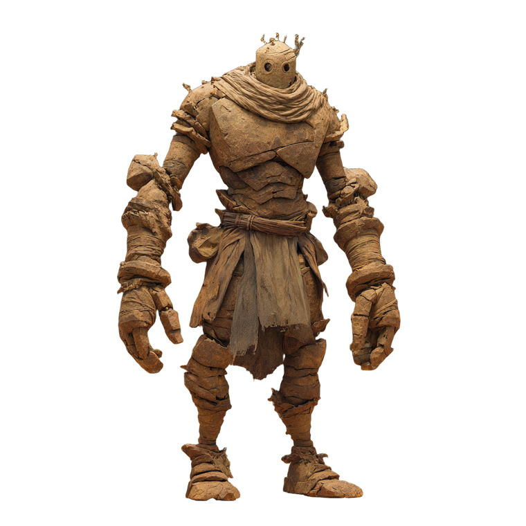 Clay Golem Vinyl Car Decal Sticker – Waterproof & UV-Resistant 3.4133333333333336"