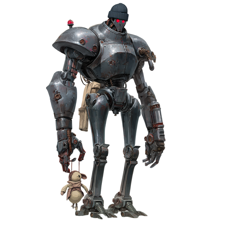 Steampunk Police Robot Vinyl Car Decal Sticker – Waterproof & UV-Resistant 6.826666666666667"