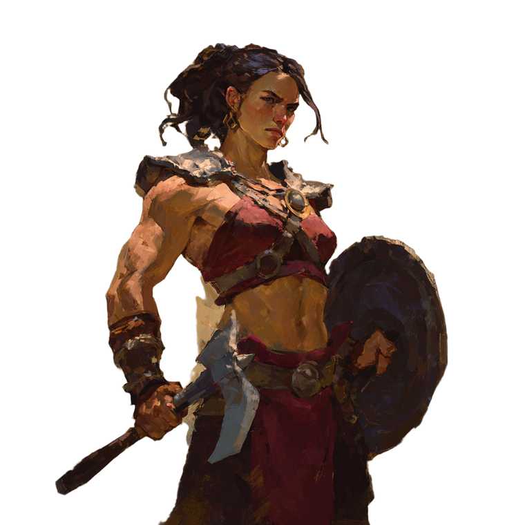 Fantasy Barbarian Portrait V3 Vinyl Car Decal Sticker – Waterproof & UV-Resistant 3.4133333333333336"
