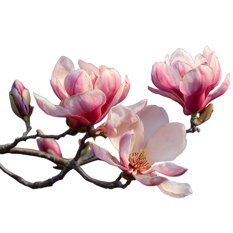 Magnolia Flowers Vinyl Car Decal Sticker – Waterproof & UV-Resistant 3.4133333333333336"