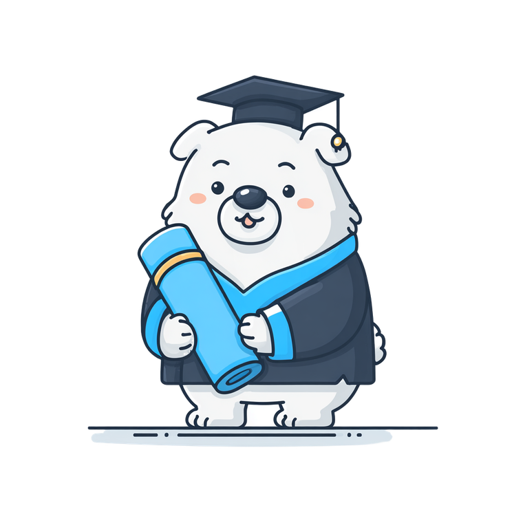 Graduating Dog Phd Vinyl Car Decal Sticker – Waterproof & UV-Resistant 3.4133333333333336"