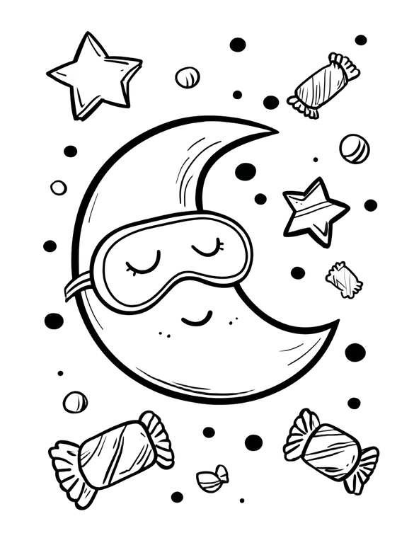 Kawaii Halloween Moon Vinyl Car Decal Sticker – Waterproof & UV-Resistant 4.16"