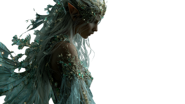 Ethereal Elf Queen V2 Vinyl Car Decal Sticker – Waterproof & UV-Resistant 5.4