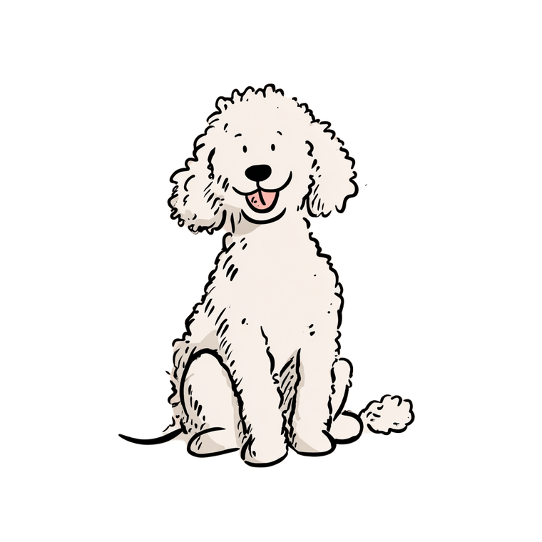 Cute Toy Poodle V2 Vinyl Car Decal Sticker – Waterproof & UV-Resistant 3.4133333333333336"