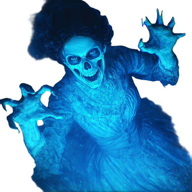 Ethereal Victorian Ghost V2 Vinyl Car Decal Sticker – Waterproof & UV-Resistant 3.4133333333333336"